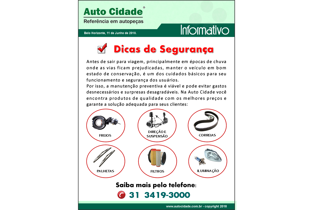 Dicas de segurança